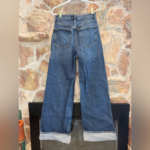 Agolde Dame High Rise Wide Leg Jeans Size 25 - Picture 3 of 4